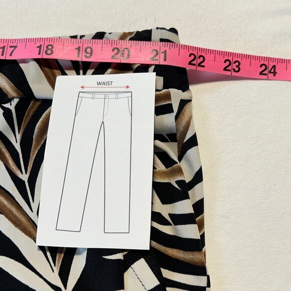 Laura Plus 3X Tropical Leaf Pants Effortless Elegance & Comfort coastal grandma - Picture 9 of 10